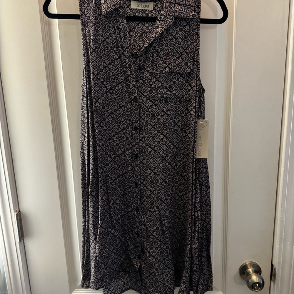 Olsen Sleeveless Patterned Dress